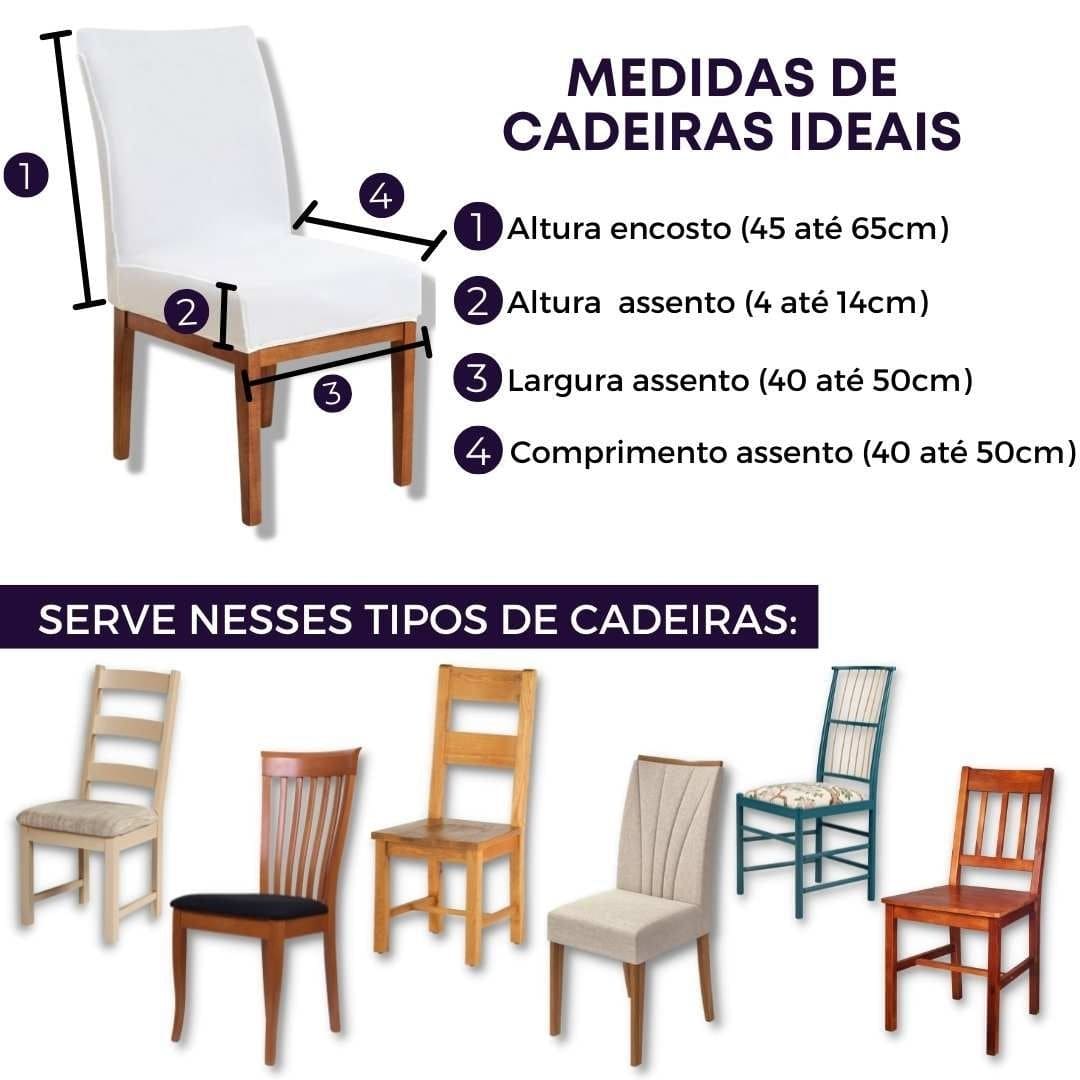 Kit Capa de Cadeira Branca - Homenko