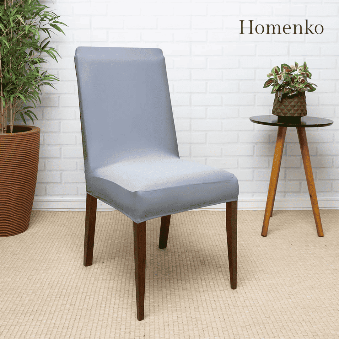 Kit Capa de Cadeira Cinza - Homenko