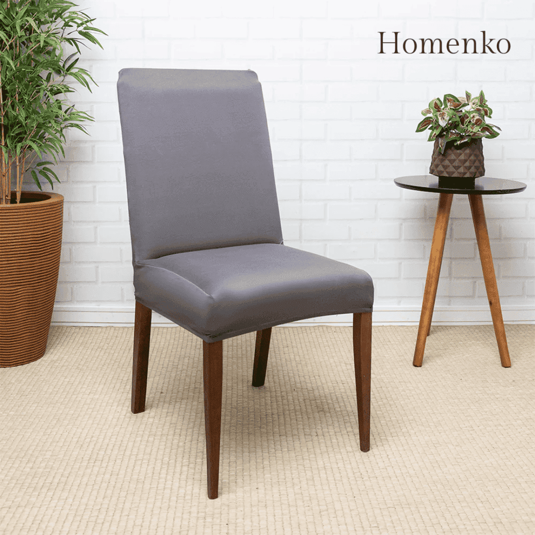 Kit Capa de Cadeira Chumbo - Homenko