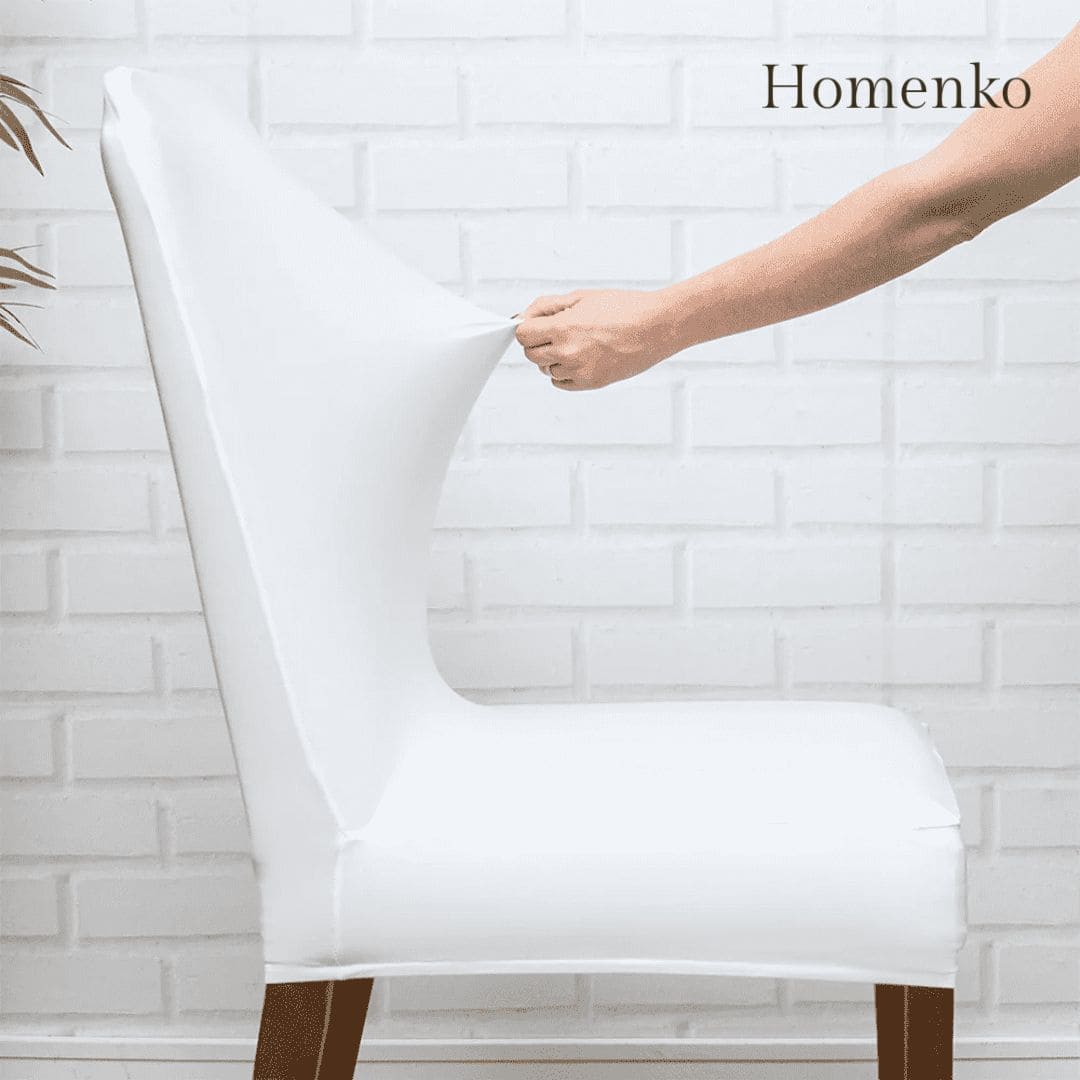 Kit Capa de Cadeira Branca - Homenko