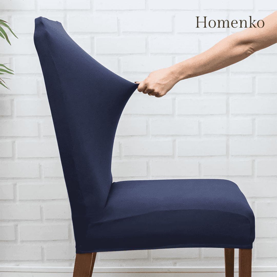 Kit Capa de Cadeira Azul Marinho - Homenko