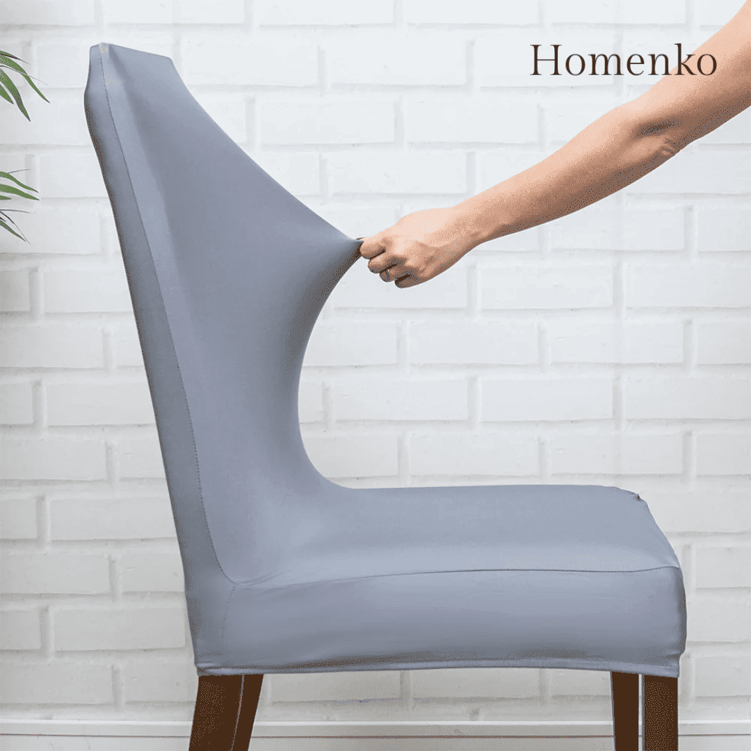 Kit Capa de Cadeira Cinza - Homenko