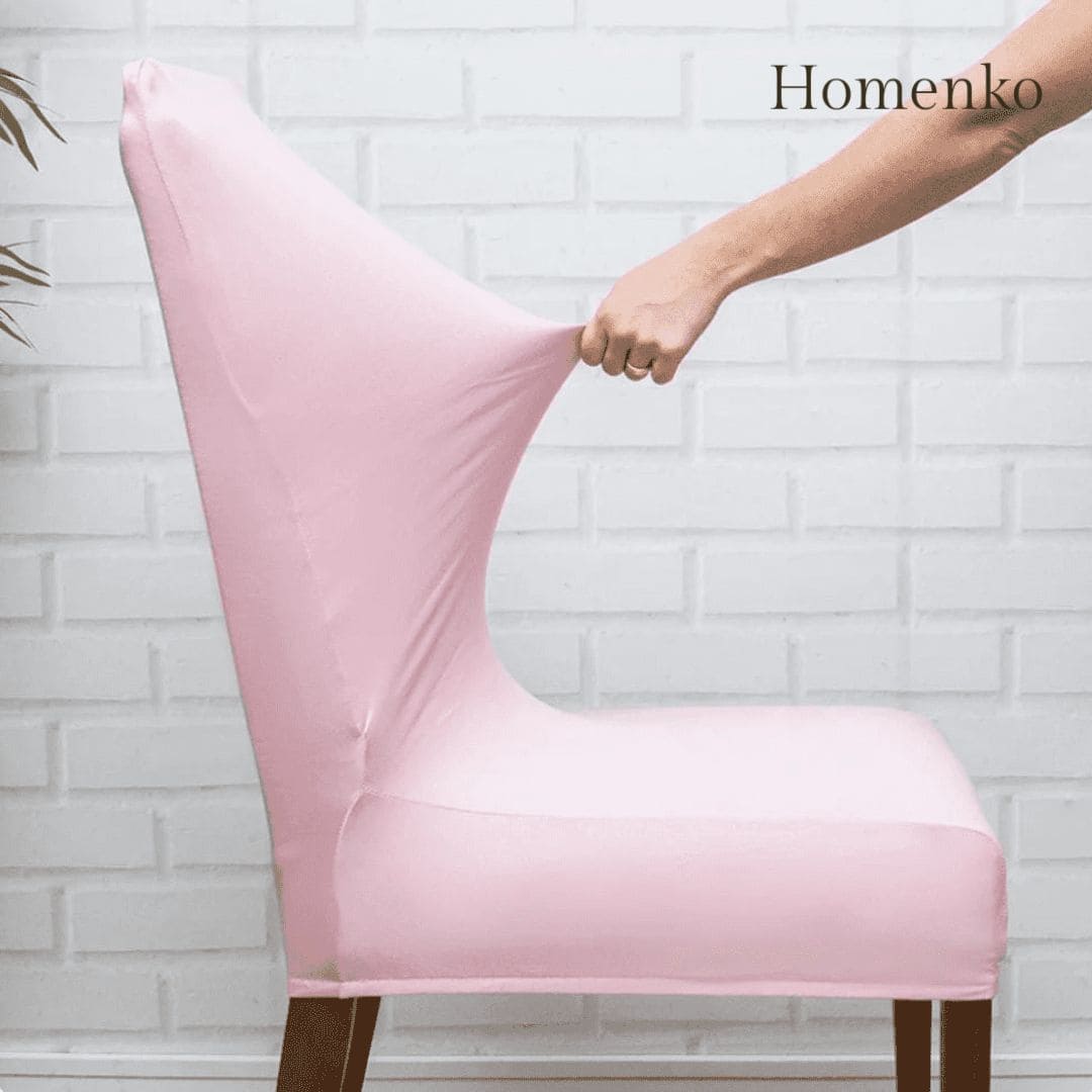 Kit Capa de Cadeira Rosa - Homenko
