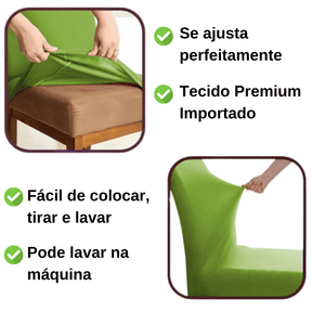 Kit Capa de Cadeira Verde - Homenko