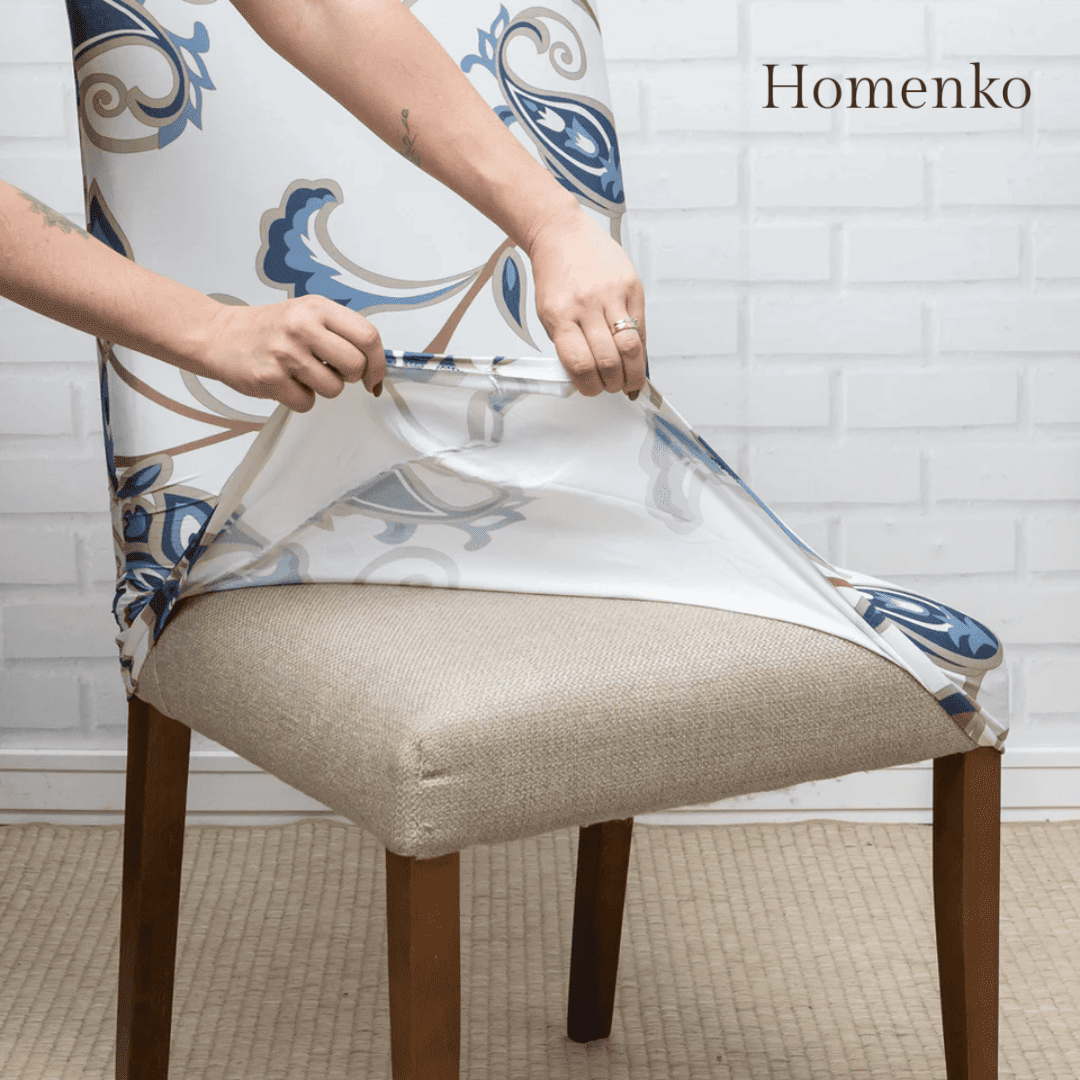 Kit Capa de Cadeira Estampada Flowers - Homenko