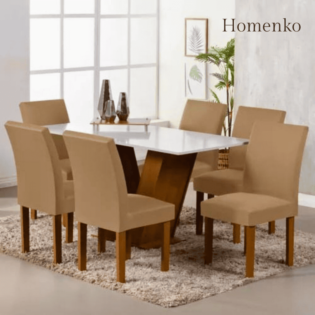 Kit Capa de Cadeira Avelã - Homenko