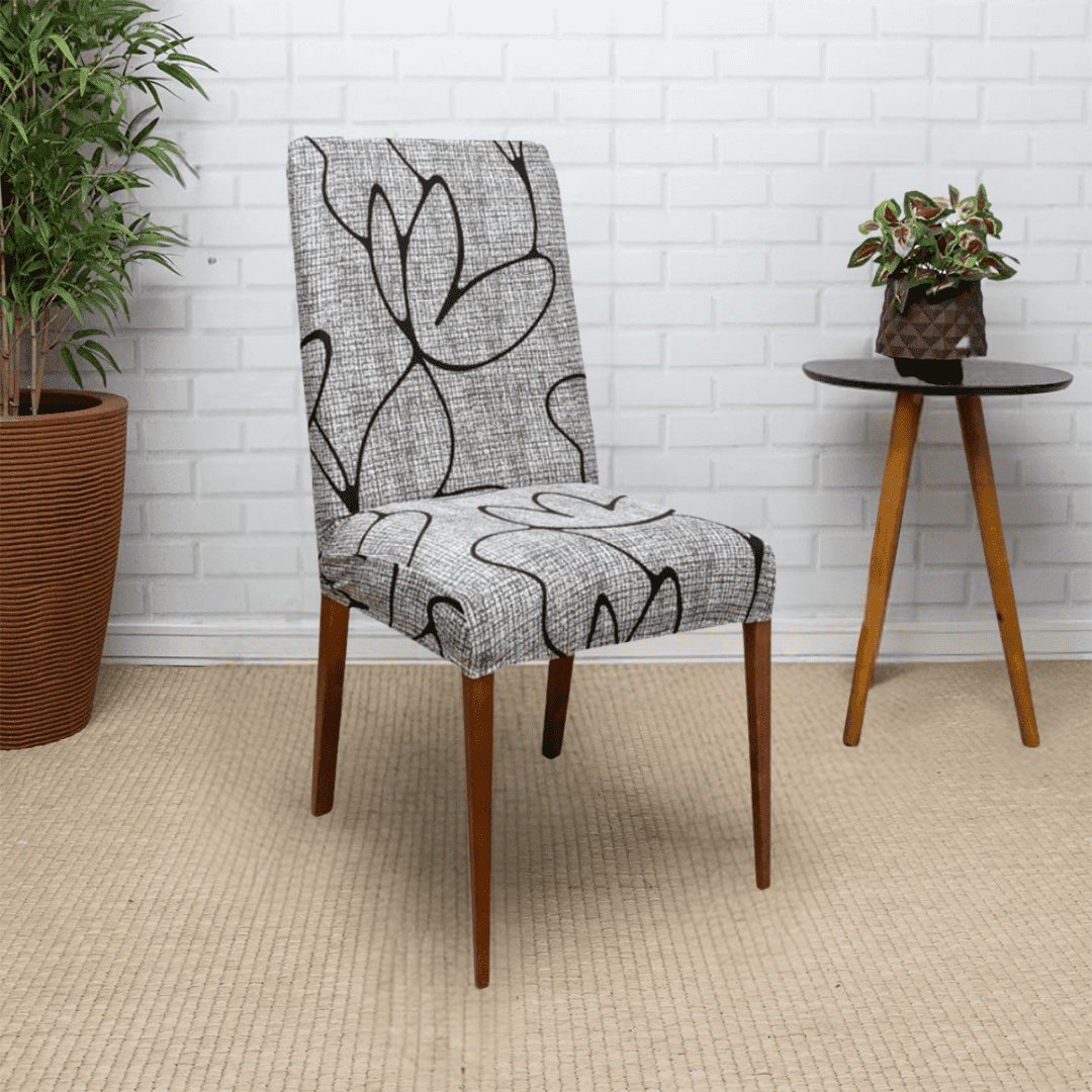 Kit Capa de Cadeira Estampada Flor de Tulipas - Homenko